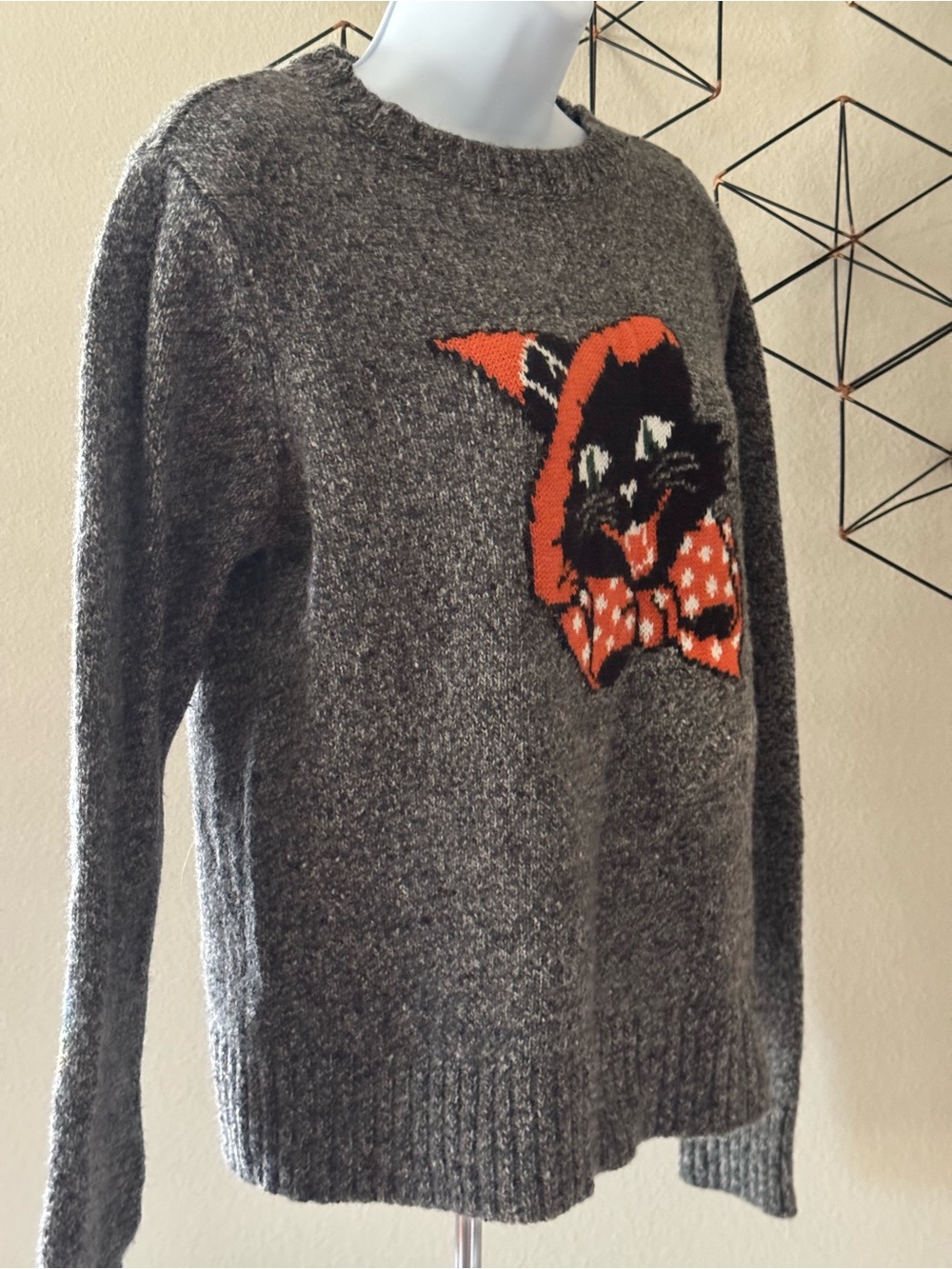 KIEL JAMES PATRICK Spooky Season Black Cat Halloween Sweater - Women’s Small - Picture 5 of 12